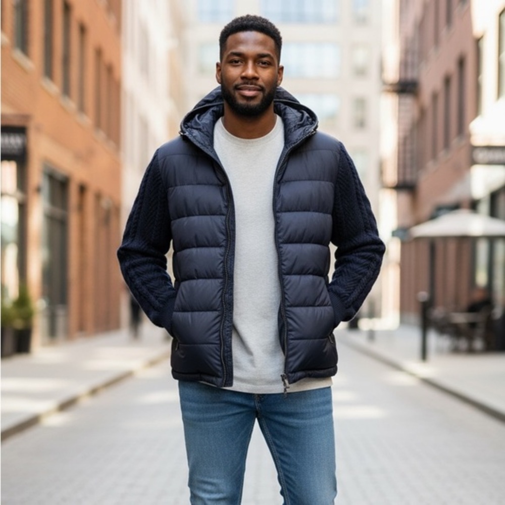 Zachary Prell Quilted Wool/Polyester Jacket